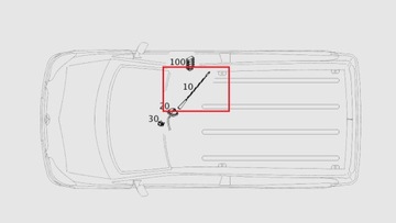 MERCEDES CITAN W415 ANTÉNA PRUT BIČ ANTÉNNÍ ORIGINÁLNÍ