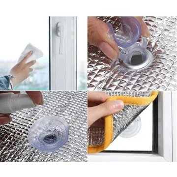 Алюминиевая фольга Изоляционная фольга Многоразовая оконная фольга для дома 30 см x 100 см