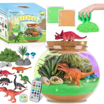 Kreativní sada Dinosaurus , kouzelné terárium Noční Lampa pro děti