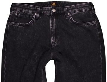 LEE spodnie BLACK jeans MOM STRAIGHT _ W31 L33