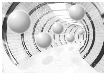 FOTOTAPETA 3D KULE TUNEL OPTYCZNA SYPIALNIA SALON TAPETA NA ŚCIANĘ 368x254