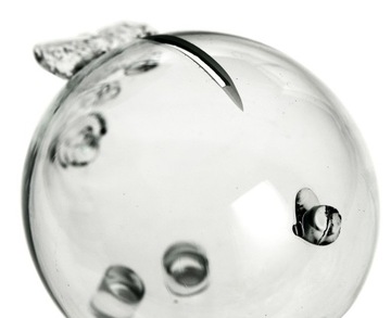 ПРОЗРАЧНАЯ большая стеклянная копилка СВИНКА в ПОДАРОК ​​Шкло-Кросно