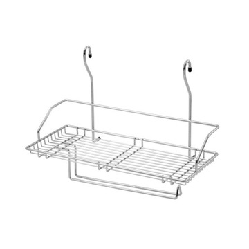 KOSZYK PODSTAWKA PÓŁKA ZAWIESZANA KUCHENNA NA PRZYPRAWY I PAPIER CHROM AMIX