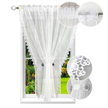 FIRANA GOTOWA 200x150 FIRANY BIAŁA KOKONY GIPIURA