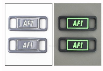 2 шт. металлическая пряжка для обуви со светящейся подсветкой AF1