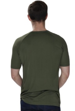Koszulka męska Sprint z jedwabiu wiskozowego : Kolor - Oliwkowy, Rozmiar -