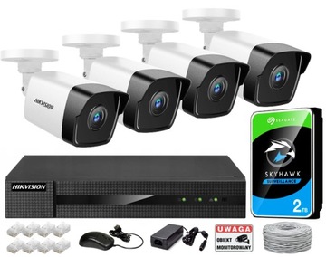 Zestaw do monitoringu Hikvision IPKIT-4Mpx-2TB