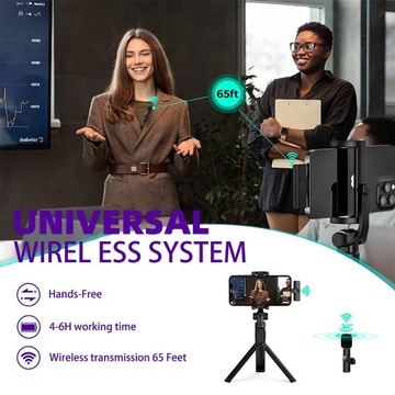 2 БЕСПРОВОДНЫХ МИКРОФОНА ANDROID ТИПА C