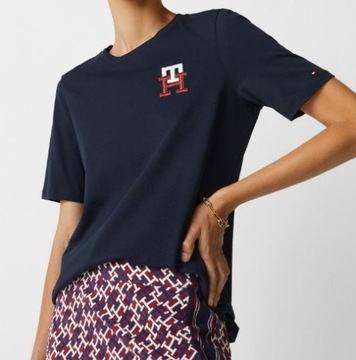 Tommy Hilfiger t-shirt WW0WW37433 DW5 granatowy S