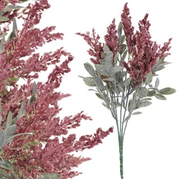 SZTUCZNE KWIATY LIŚCIE WRZOS 33cm DODATEK DO KOMPOZYCJI GĘSTA GAŁĄZKA