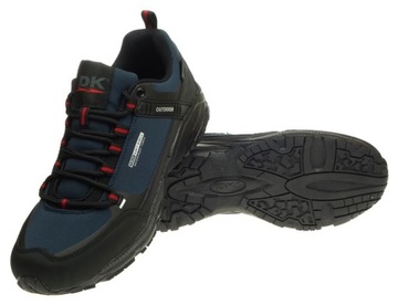 Мужские треккинговые туфли DK PREDATOR SoftShell OUTDOOR темно-синие/красные 42