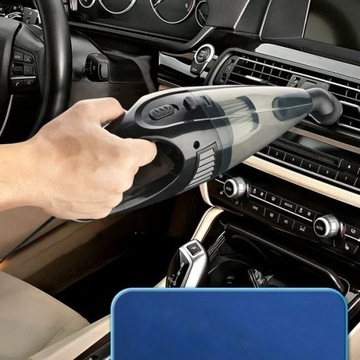 ODKURZACZ RĘCZNY BEZPRZEWODOWY BEZWORKOWY SAMOCHODOWY DOMOWY + TORBA ETUI