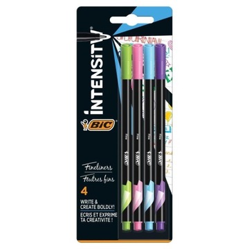 BIC INTENSITY FINE FUN CIENKOPISY ZESTAW 4 KOLORY MIX PISAKI