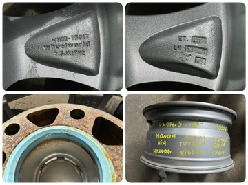 4× DISK HLINÍK KIA OE 7.5" X 17" 5X114.3 ET 40