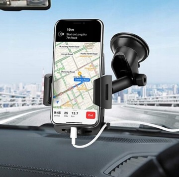 АВТОМОБИЛЬНЫЙ ДЕРЖАТЕЛЬ ТЕЛЕФОНА ВЕТРОВОЕ СТЕКЛО КАБЕЛЬ ДЛЯ IPHONE