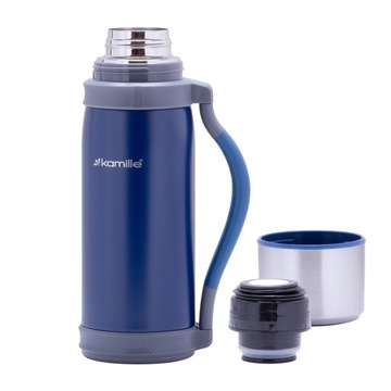 ТЕРМОКРУЖКА, СТАЛЬНОЙ ТЕРМОС, 100% СВЕТ, вместительная бутылка для воды KAMILLE, 1,2 л.