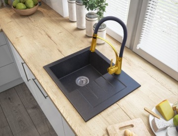NEXO BLACK KITCHEN смеситель с выдвижным изливом