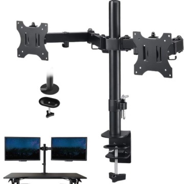 Dvojitý Stolní Držák Pro 2 Monitory 13-30" 360° Regulace Výšky