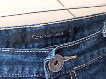 CALVIN KLEIN JEANS-SUPER SPODNIE 42/44 K6