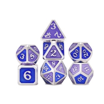 LOT NA SMOKU ZESTAW 7 METALOWYCH KOŚCI RPG