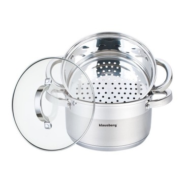 Garnek do gotowania na parze PAROWAR 4L 22cm 3 elementy