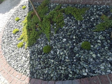 ЗЕЛЕНАЯ ГАЛЬКА GREEN&BLACK STONE GARDEN 10 КГ