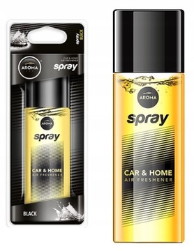 AROMA CAR SPRAY BLACK Atomizer odświeżacz zapach
