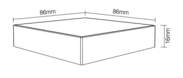Настенный сенсорный пульт дистанционного управления Zone MONO MiLight