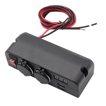 Розетки 12 В/24 В, двойной USB 2