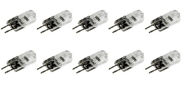 Zestaw x10 Żarówka Halogenowa Halogen Żarnik Kapsułka Wkład JC G4 12V 35W