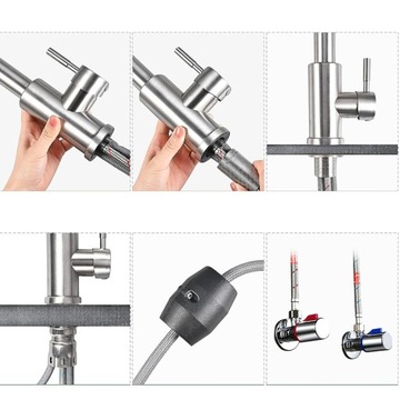 КУХОННЫЙ смеситель, ВЫДВИЖНОЙ излив, смеситель, ВЫДВИЖНАЯ ВЕРХНЯЯ ДУШЕВАЯ ВЕРСИЯ