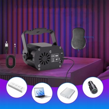 LASER DISCO projektor DYSKOTEKOWY lampa 3d stroboskop imprezowy na KARNAWA