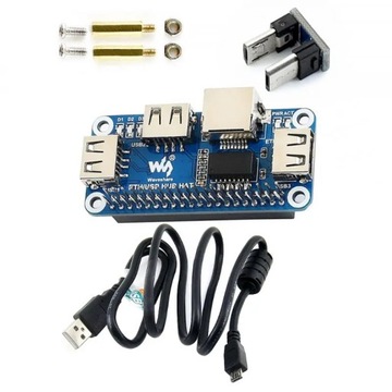 1 sztuk Raspberry Pi 4B/Zero W USB na Ethernet RJ45 Ne Port USB H~10484