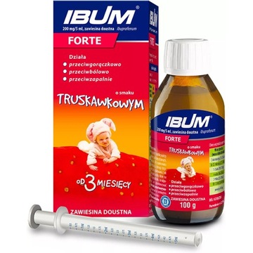 Ibum Forte syrop ibuprofen gorączka truskawka 100