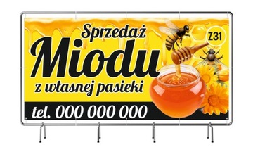 BANER REKLAMOWY 2x1m Miód