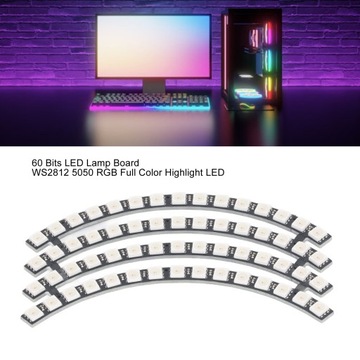 60-битная светодиодная лампа WS2812 5050 RGB круглый световой модуль для JK