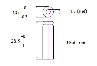 ACCU-GH-2/3AAA Ni-MH аккумулятор 1,2 В 400 мАч 2/3AAA