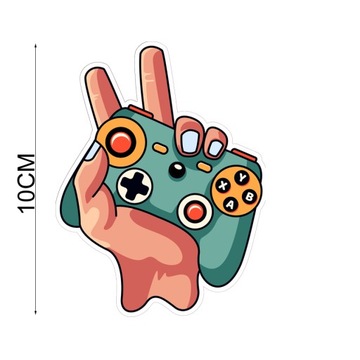 Naklejka Joypad Naklejki gamerskie game gry dłoń