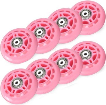 Колеса+подшипники для роликовых коньков 8шт*70мм синие