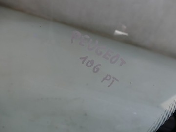 PEUGEOT 106 FACELIFT SKLO (OKNO) KAROSERIE PRAVÁ PRAVÝ ZADNÍ 3-DVEŘOVÝ