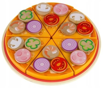 ДЕРЕВЯННАЯ ПИЦЦА ДЛЯ РАЗРЕЗКИ С АКСЕССУАРАМИ-ВЕЛКРО