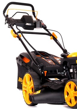 БЕНЗИНОВАЯ КОСИЛКА RIWALL 5390 53 см АККУМУЛЯТОРНЫЙ СТАРТЕР С МОЩНОСТЬЮ ПРИВОДА ТЕРМИНАТОРА