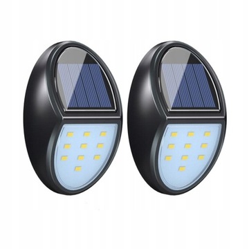 LAMPA SOLARNA ULICZNA LED CIEPŁE ŚWIATŁO 2 SZT