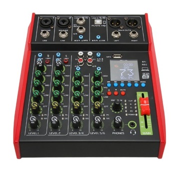MIKSER MUZYCZNY 6-KANAŁÓW DSP USB