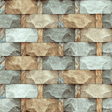 TAPETA KAMIENIE CEGŁY MARMUR GRANIT MUR 3D 5301al