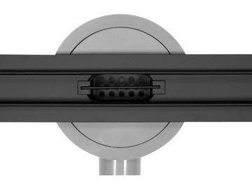 ЛИНЕЙНЫЙ СЛИВ ДЛЯ ДУША SLIM ЧЕРНЫЙ 90см НИЗКИЙ