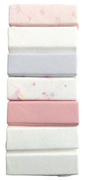 PRIMARK 7-pak body MYSZKI MOTYLKI MIX krótki rękaw 92