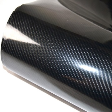 5D CARBON Carbon Автомобильная глянцевая фольга, черный шпон 1,5 x 0,5 м