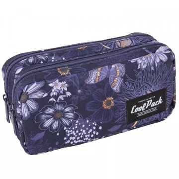 PIÓRNIK SASZETKA PODWÓJNA DWUKOMOROWA DLA DZIEWCZYNKI CP W KWIATY