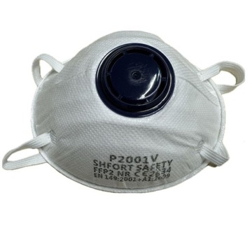 Maska z zaworkiem P2001V - 10 sztuk